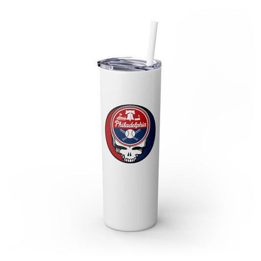 Philadelphia Phillies Skinny Tumbler with Straw, 20oz