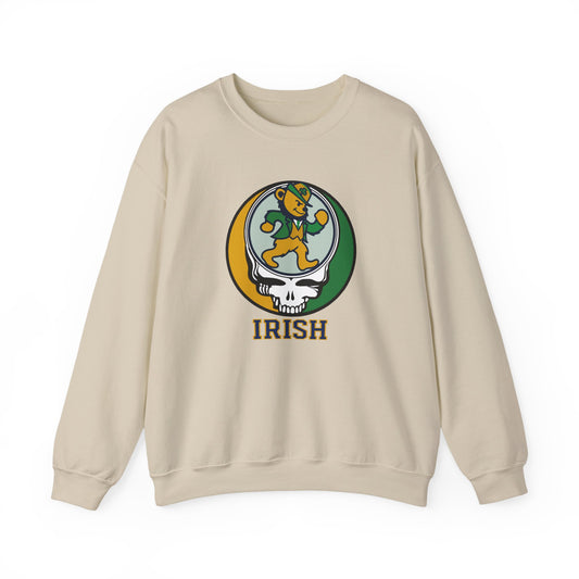 The Irish Dancing Leprechaun Stealie Crewneck Sweatshirt
