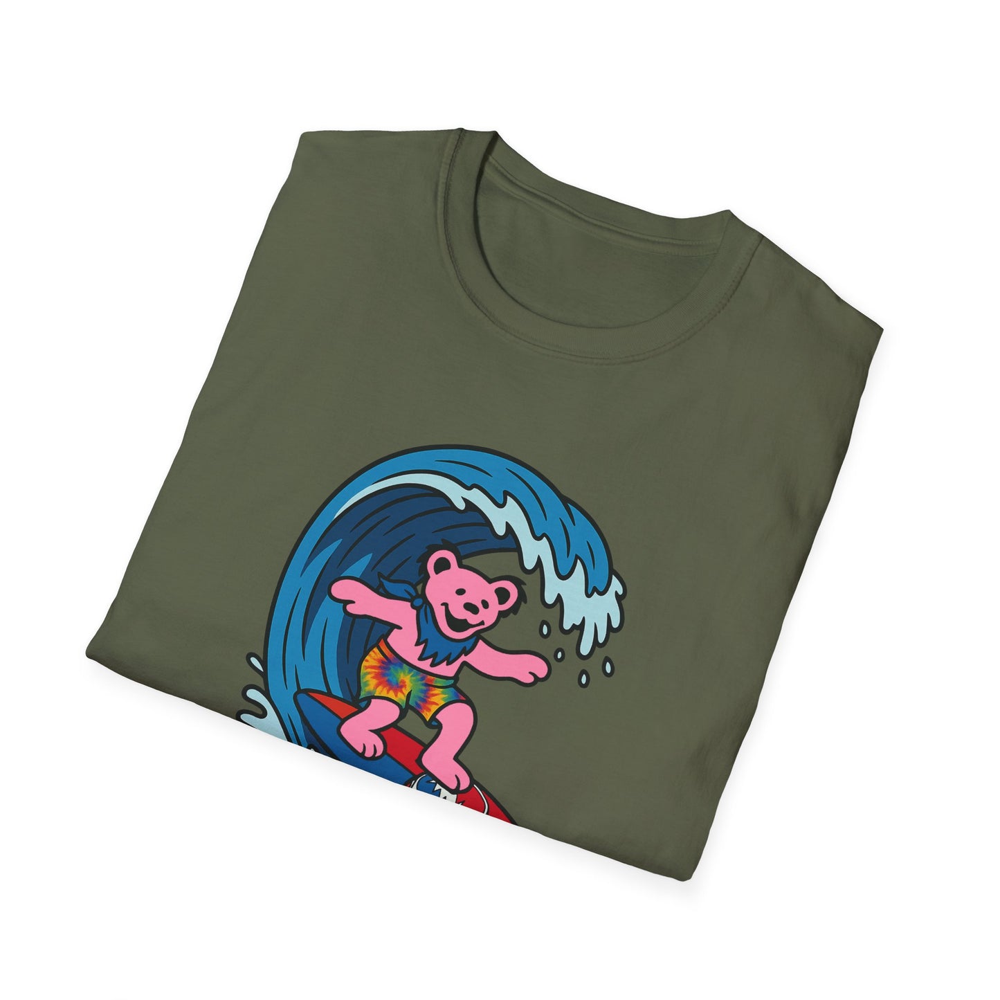 Surfin' Bear - Life is dead. Grateful Dead TShirt