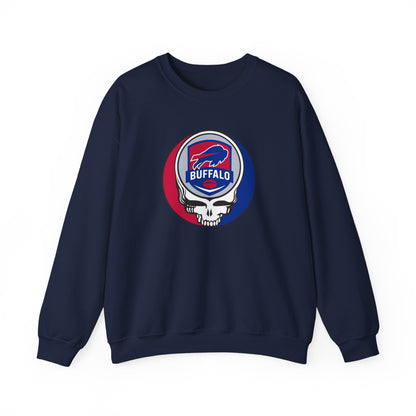 Buffalo Football Grateful Dead Stealie Crewneck Sweatshirt - NFL
