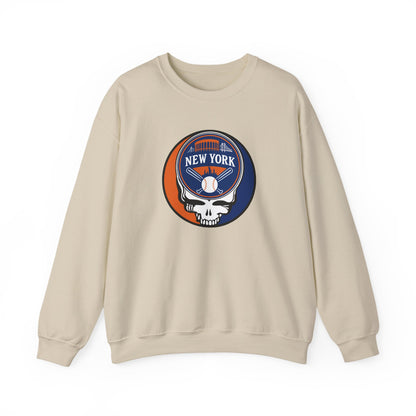 New York Mets Grateful Dead Stealie Crewneck Sweatshirt - MLB