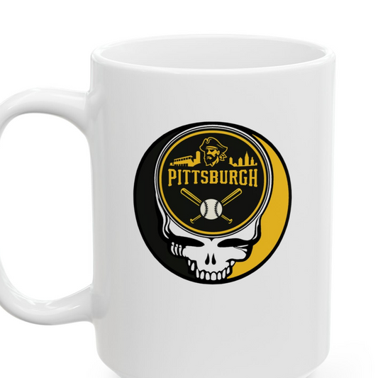Pittsburgh Pirates Stealie Grateful Dead Ceramic Mug
