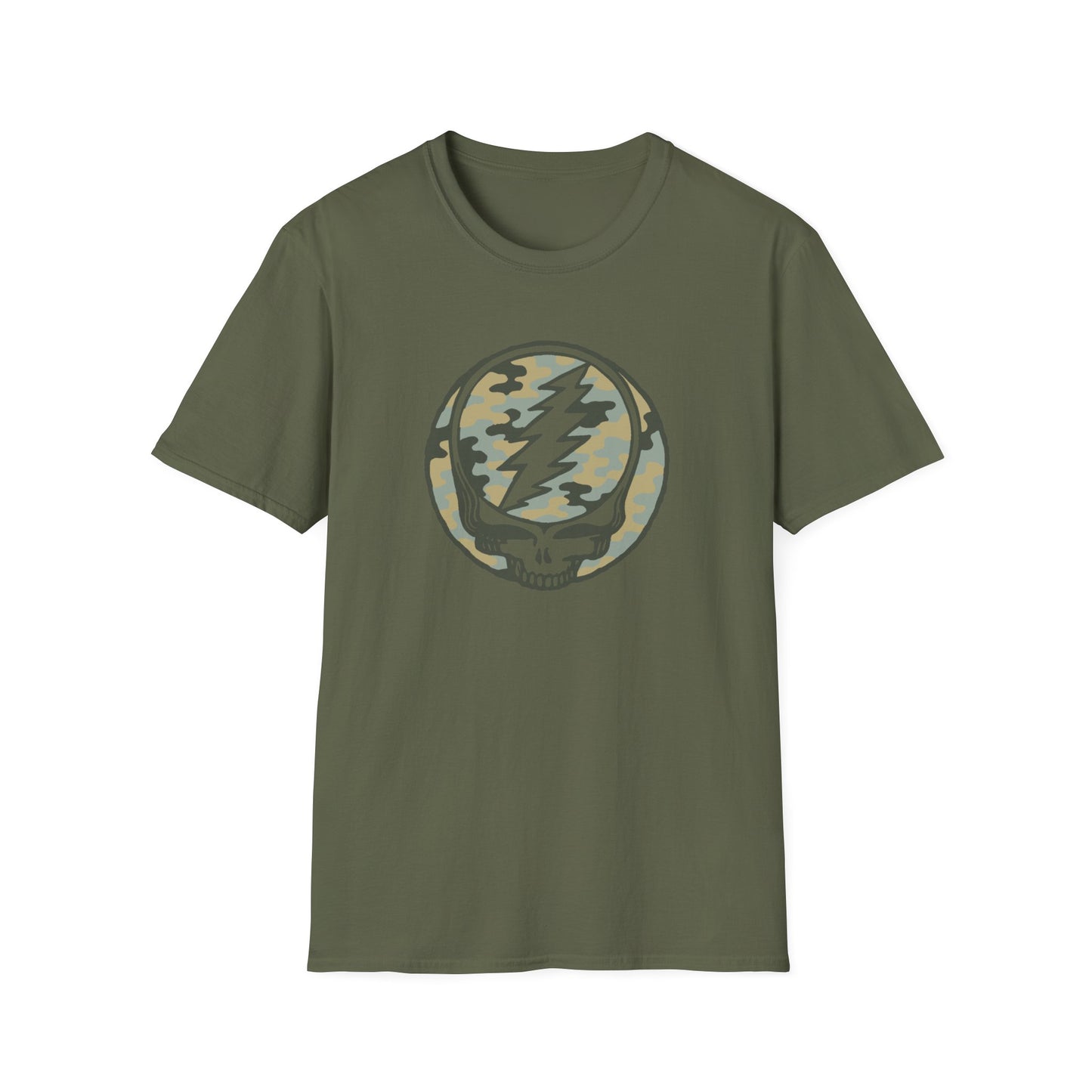 Camo Stealie Color Match Vineyard Collection Grateful Dead TShirt