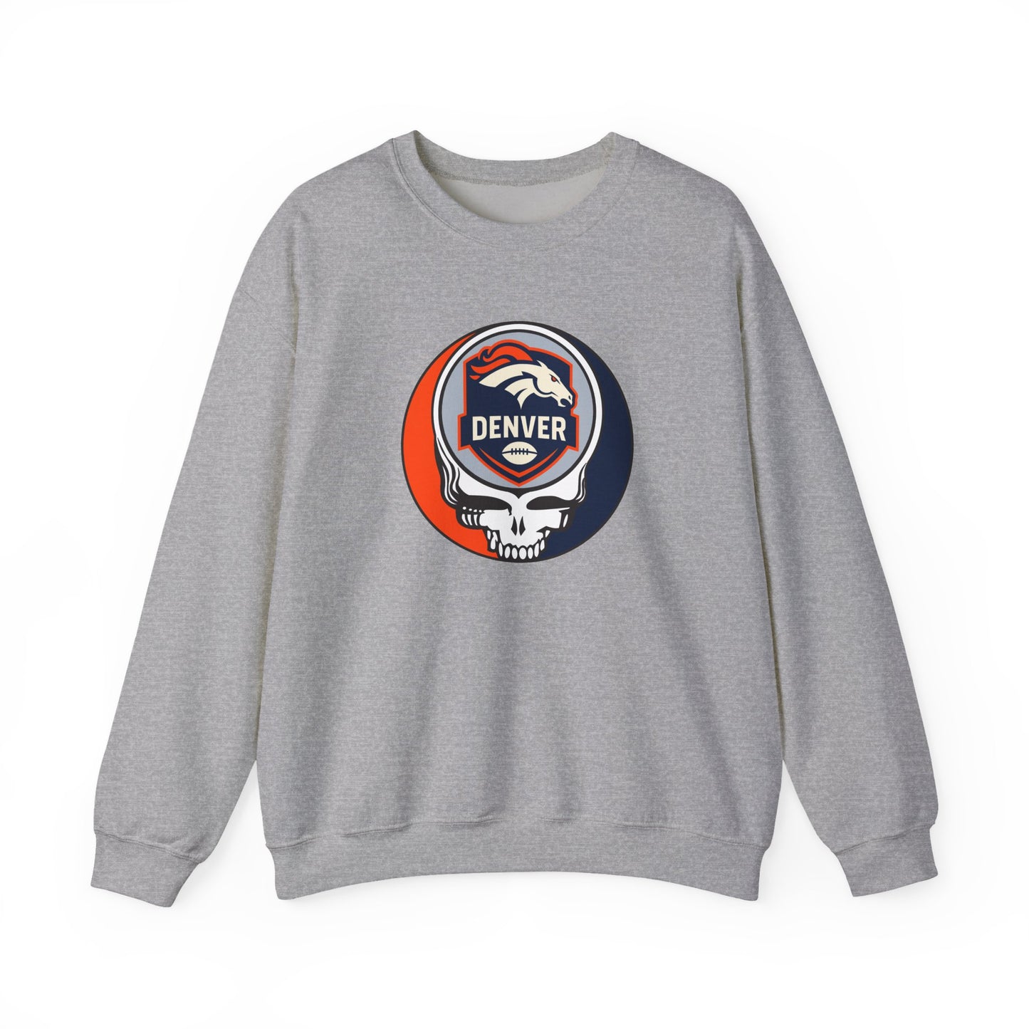 Denver Football Grateful Dead Stealie Crewneck Sweatshirt - NFL