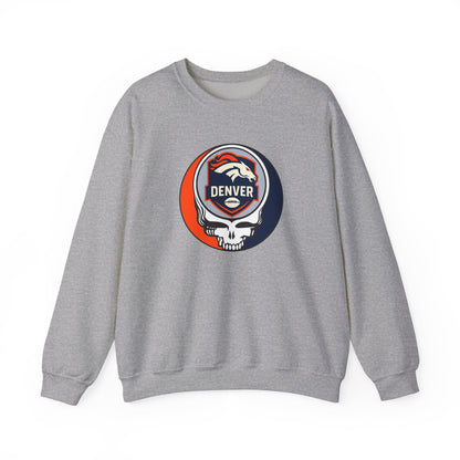 Denver Football Grateful Dead Stealie Crewneck Sweatshirt - NFL