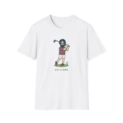 Golfin' Jerry - Life is dead. Grateful Dead TShirt