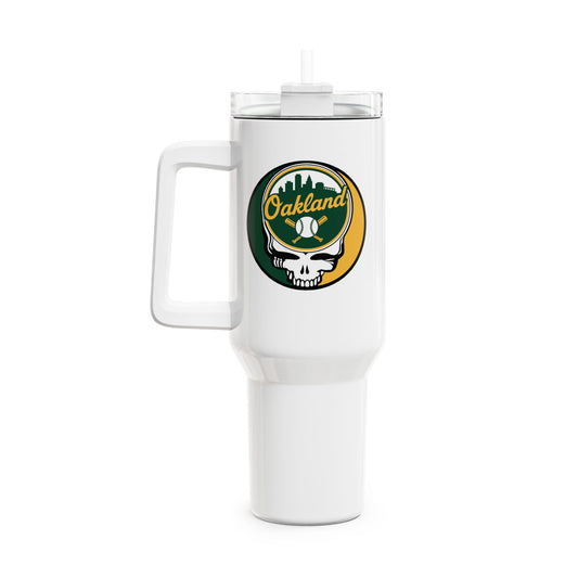 Oakland A's "Fat Man" Tumbler,  Double Insulated 40oz Travel Mug