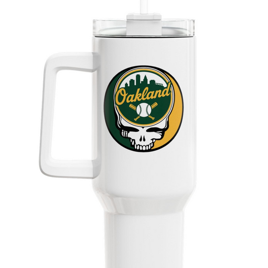 Oakland A's "Fat Man" Tumbler,  Double Insulated 40oz Travel Mug