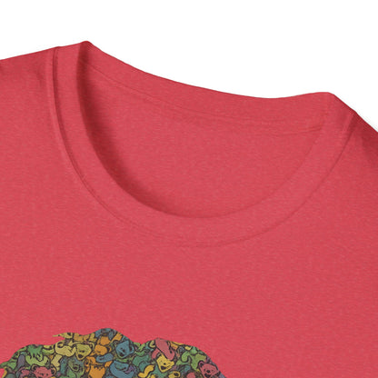 Jerry Garcia Dancing Bears Face - Vineyard Collection Grateful Dead TShirt