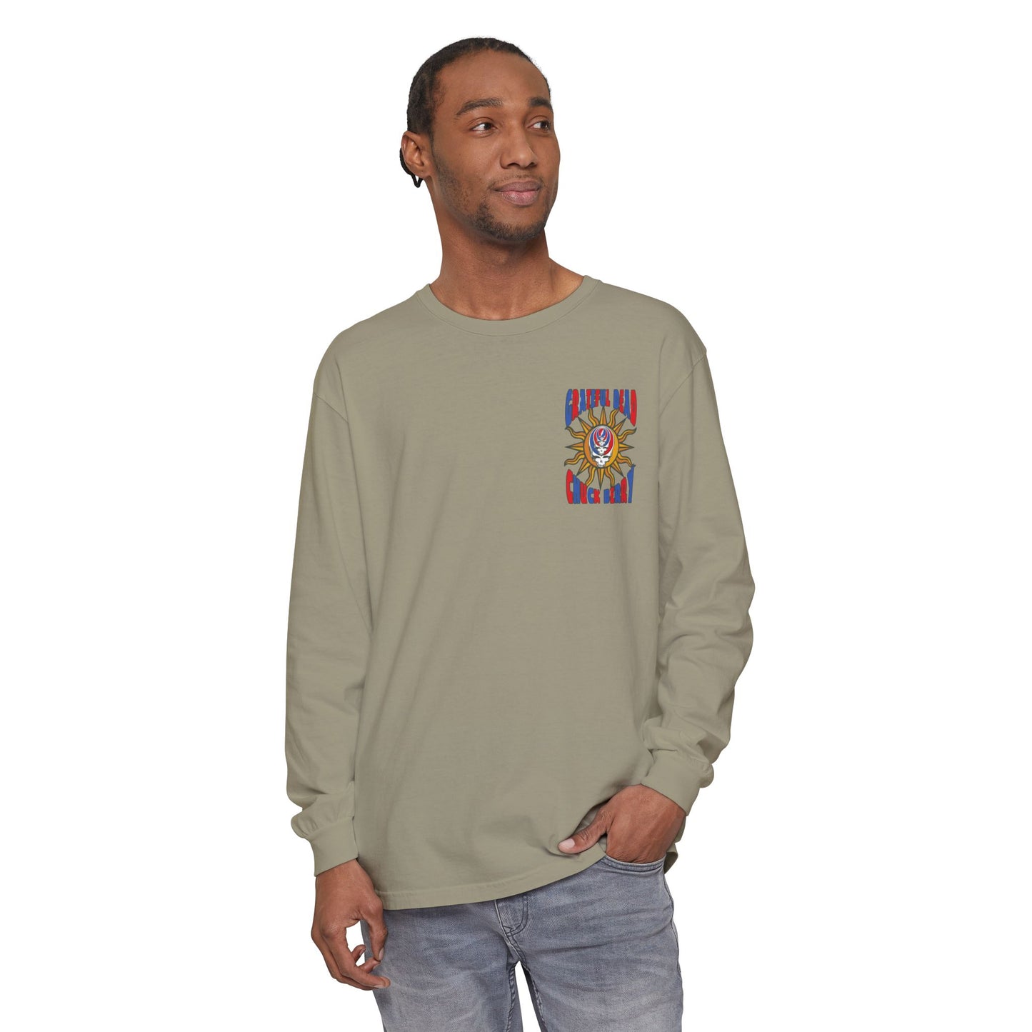 Grateful Dead and Chuck Berry Two-Sided Concert Tee - Vineyard Collection Garment-Dyed Long Sleeve