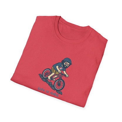 Mountain Bikin' Jerry - Life is dead. Grateful Dead TShirt