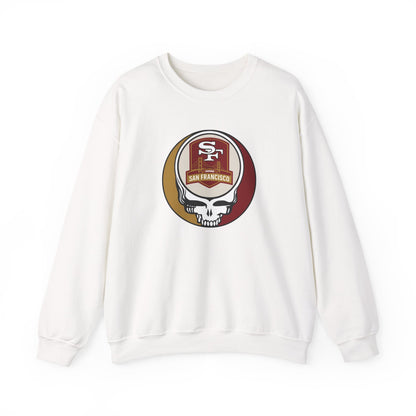 San Franisco Football Grateful Dead Stealie Crewneck Sweatshirt