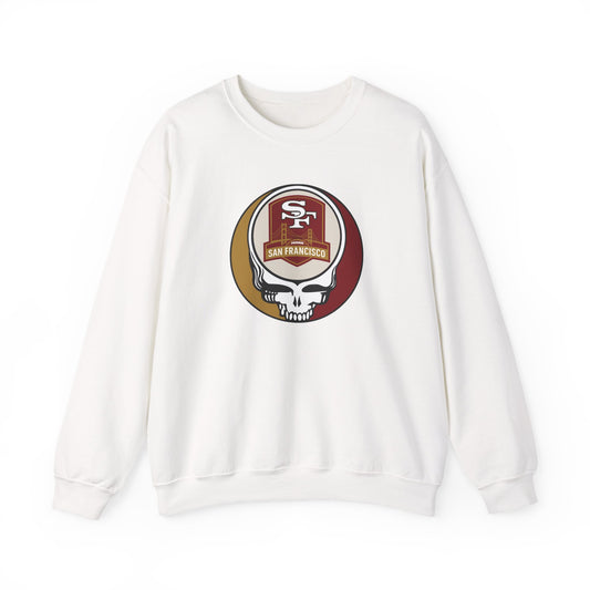 San Franisco Football Grateful Dead Stealie Crewneck Sweatshirt