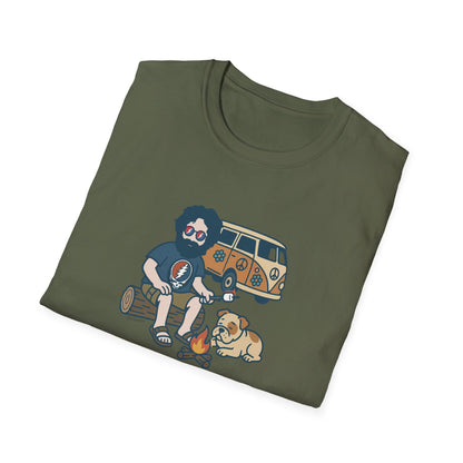 Campin' Jerry - Life is dead. Grateful Dead TShirt