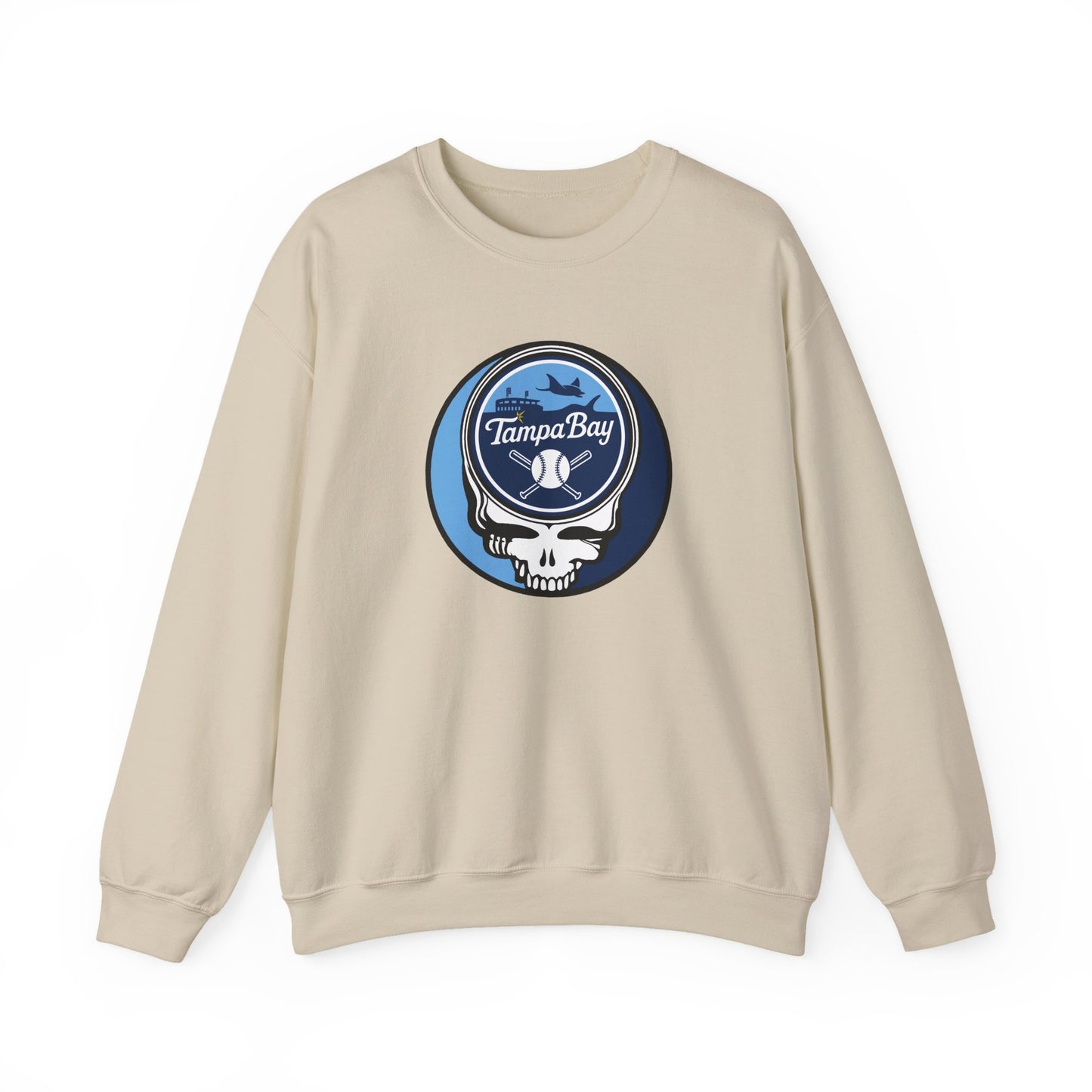 Tampa Bay Rays Stealie Grateful Dead Crewneck Sweatshirt - MLB