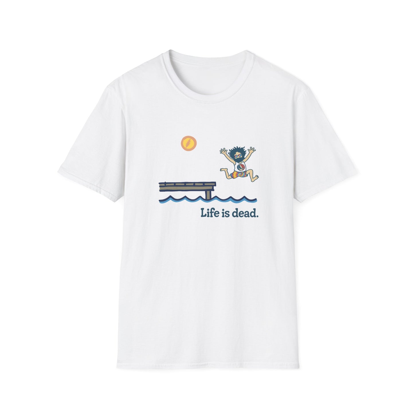 Jerry's At The Lake - Life is dead. Grateful Dead TShirt