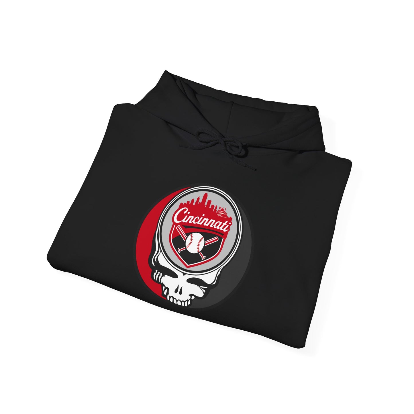 Cincinnati Reds Grateful Dead Unisex Heavy Blend Hoodie - Hooded Sweatshirt