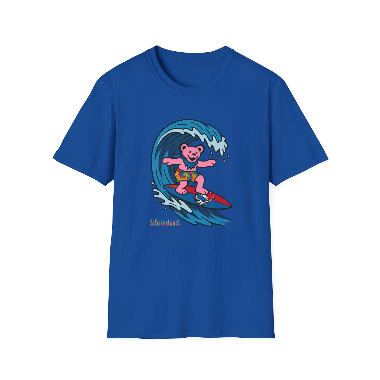Surfin' Bear - Life is dead. Grateful Dead TShirt