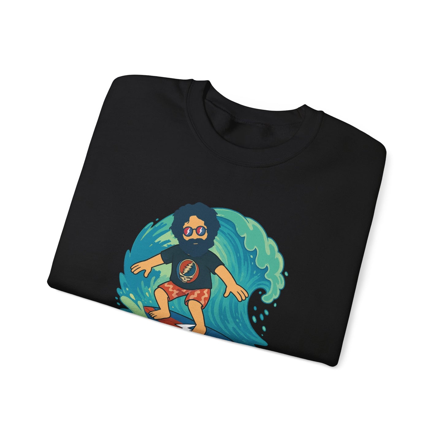 Surfing Jerry Life is dead. Crewneck Sweatshirt