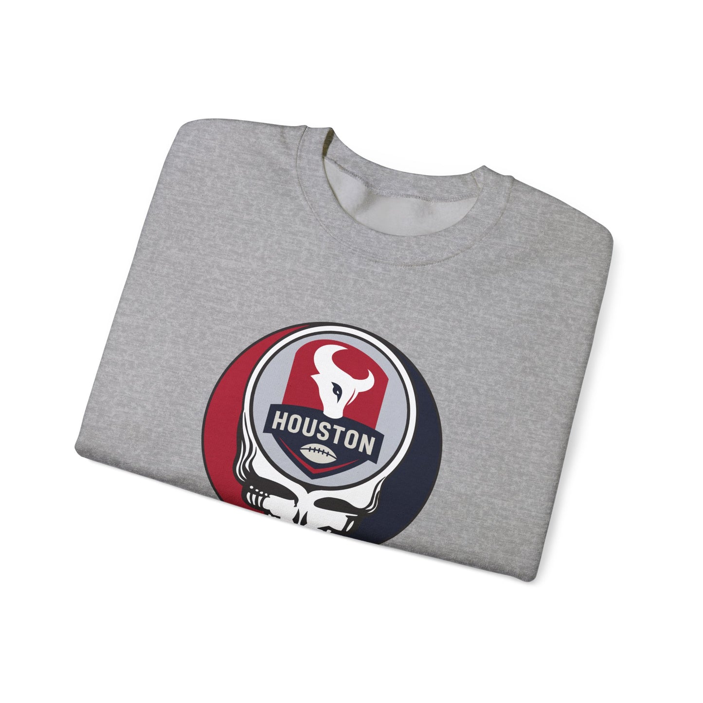 Houston Football Grateful Dead Stealie Crewneck Sweatshirt - NFL