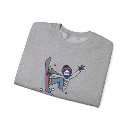 Snowboardin' Jerry | Life is dead. Crewneck Sweatshirt