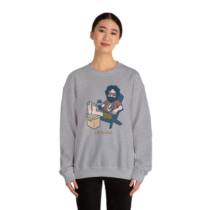 Stay Cool, Jerry Life is dead. Crewneck Sweatshirt