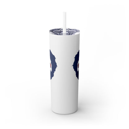 Jerry Garcia - Life is dead. Skinny Tumbler with Straw, 20oz