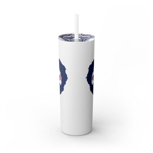 Jerry Garcia - Life is dead. Skinny Tumbler with Straw, 20oz