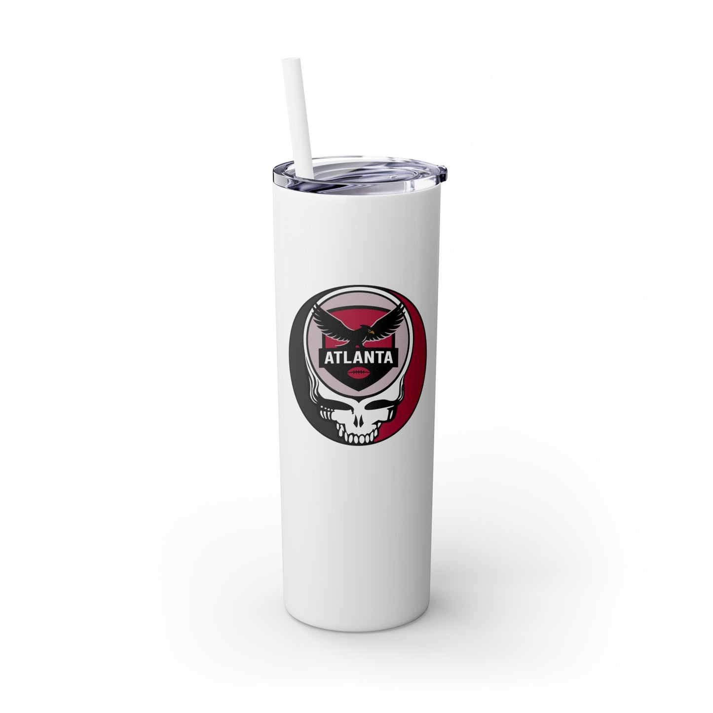 Atlanta Football Stealie Skinny Tumbler with Straw, 20oz - NFL