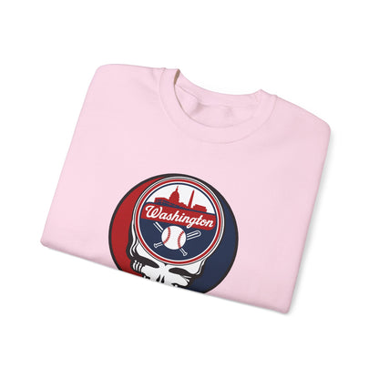 Washington Nationals Grateful Dead Stealie Crewneck Sweatshirt - MLB