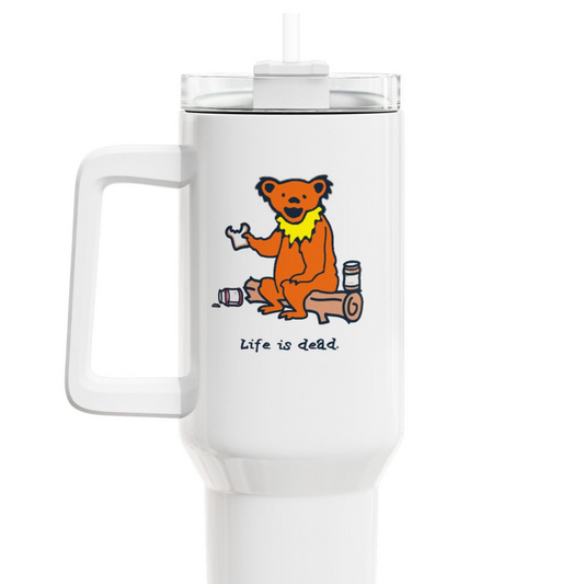 Snackin' Bear "Fat Man" Tumbler,  Double Insulated 40oz Travel Mug