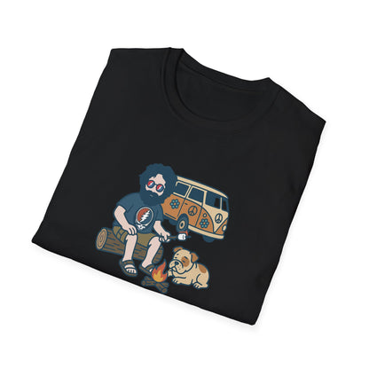Campin' Jerry - Life is dead. Grateful Dead TShirt