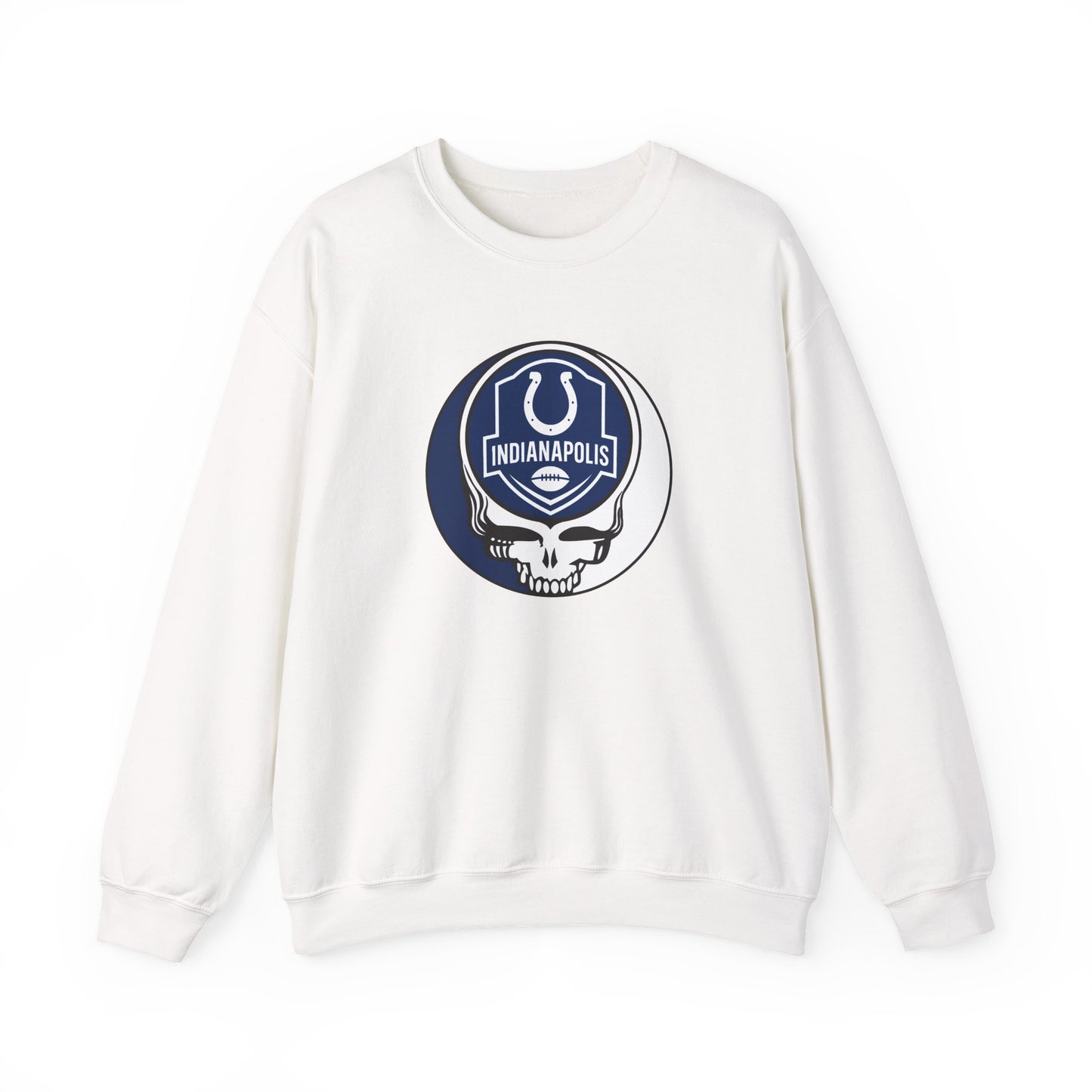 Indianapolis Football Stealie Grateful Dead Crewneck Sweatshirt - NFL