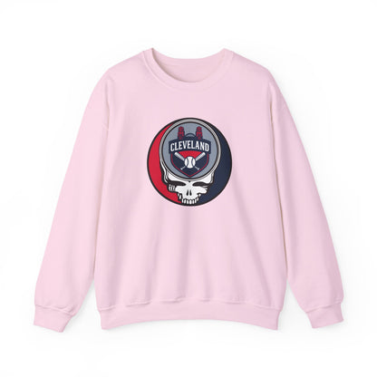 Cleveland Guardians Grateful Dead Stealie Crewneck Sweatshirt - MLB