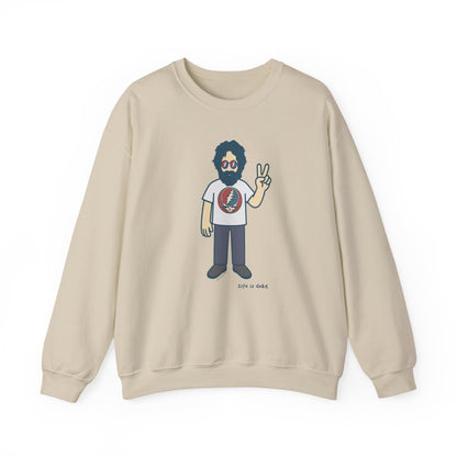 Peace Lovin' Jerry | Life is dead. Crewneck Sweatshirt