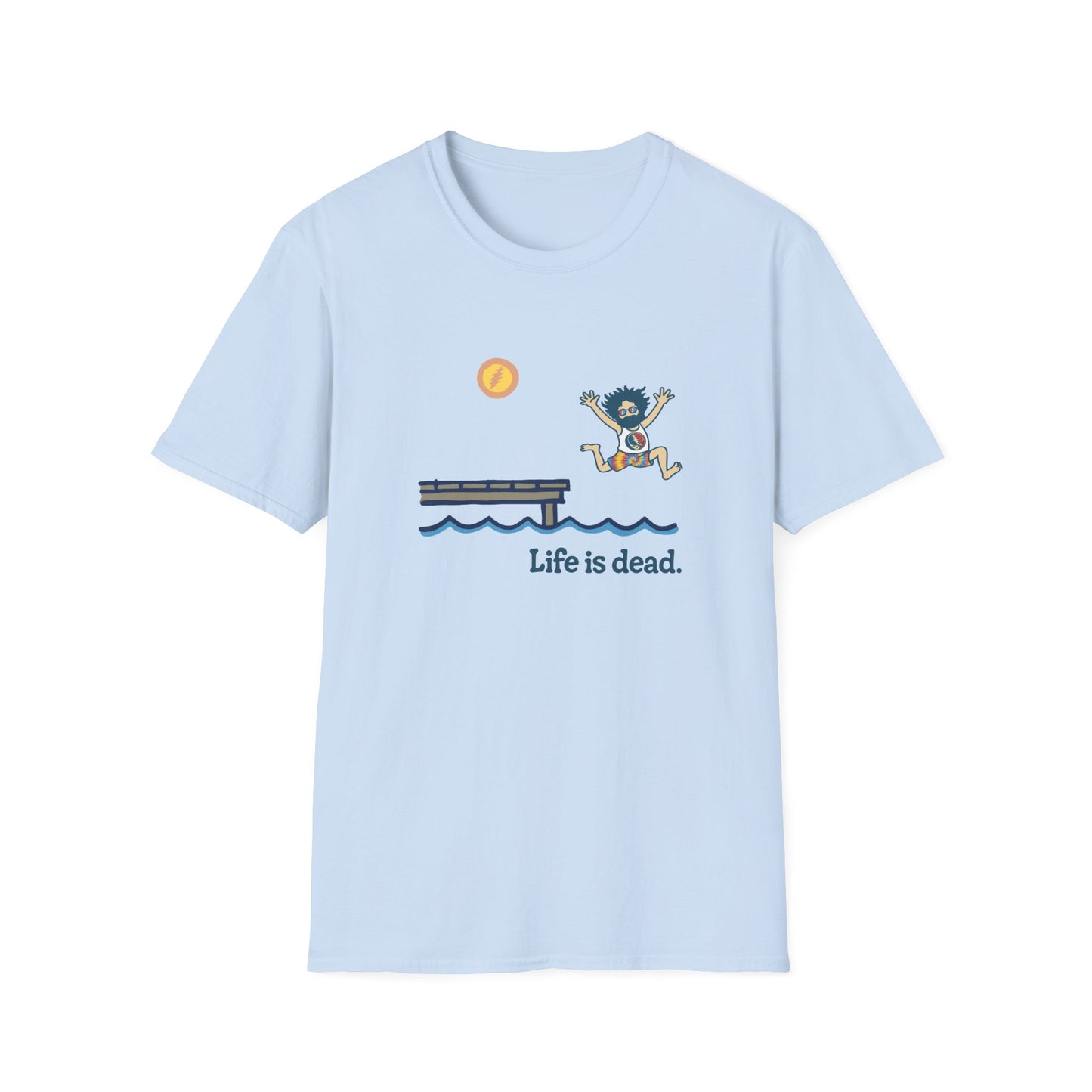 Jerry's At The Lake - Life is dead. Grateful Dead TShirt