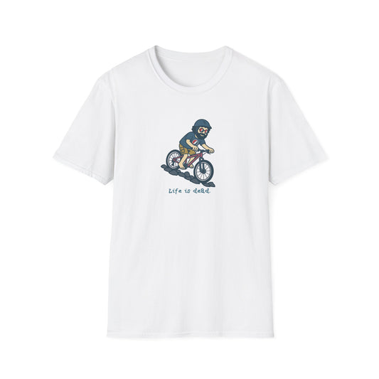 Mountain Bikin' Jerry - Life is dead. Grateful Dead TShirt