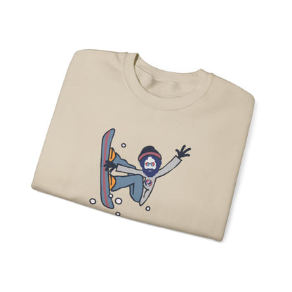 Snowboardin' Jerry | Life is dead. Crewneck Sweatshirt