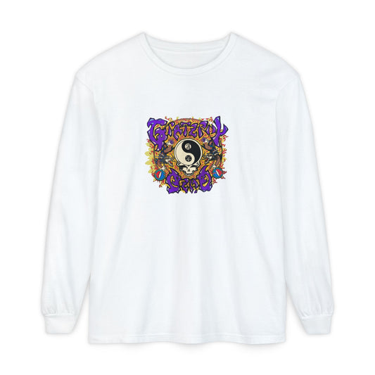 Grateful Dead Chinese New Year Concert Two-Sided Long-Sleeve Tee - Garment-dyed