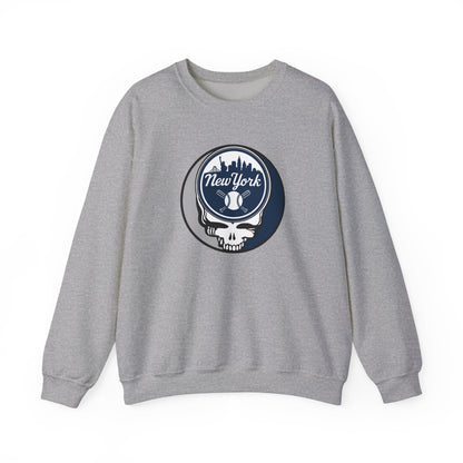 New York Yankees Stealie Grateful Dead Crewneck Sweatshirt - MLB