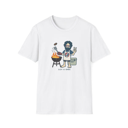 Grillin' Jerry - Life is dead. Grateful Dead TShirt