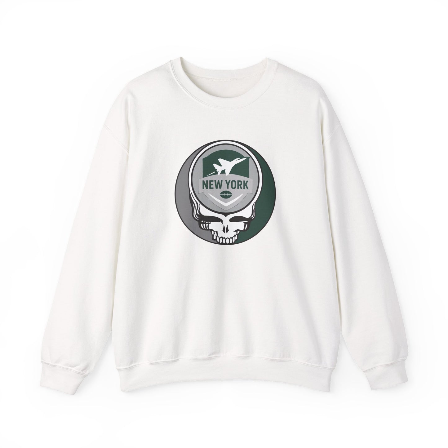 New York Football Grateful Dead Stealie Crewneck Sweatshirt - NFL