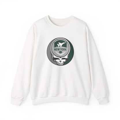 New York Football Grateful Dead Stealie Crewneck Sweatshirt - NFL
