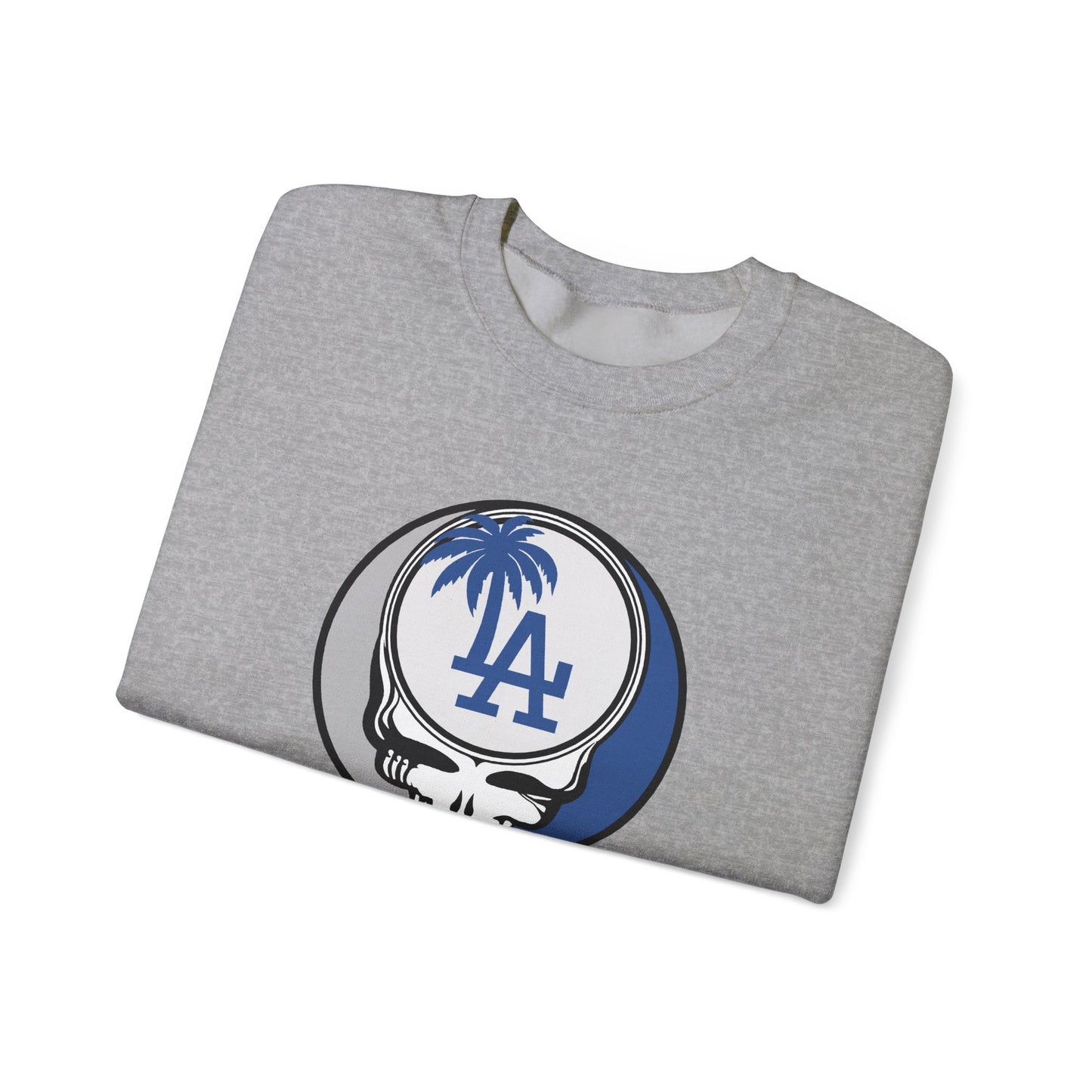 Los Angeles Dodgers Grateful Dead Stealie Crewneck Sweatshirt - MLB