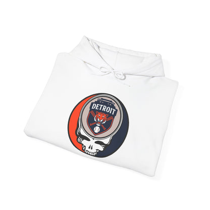 Detroit Tigers Grateful Dead Unisex Heavy Blend Hoodie - Hooded Sweatshirt