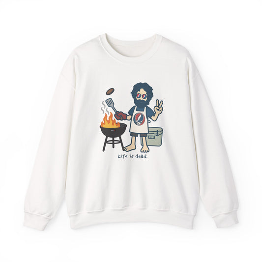 Grillin' Jerry | Life is dead. Crewneck Sweatshirt