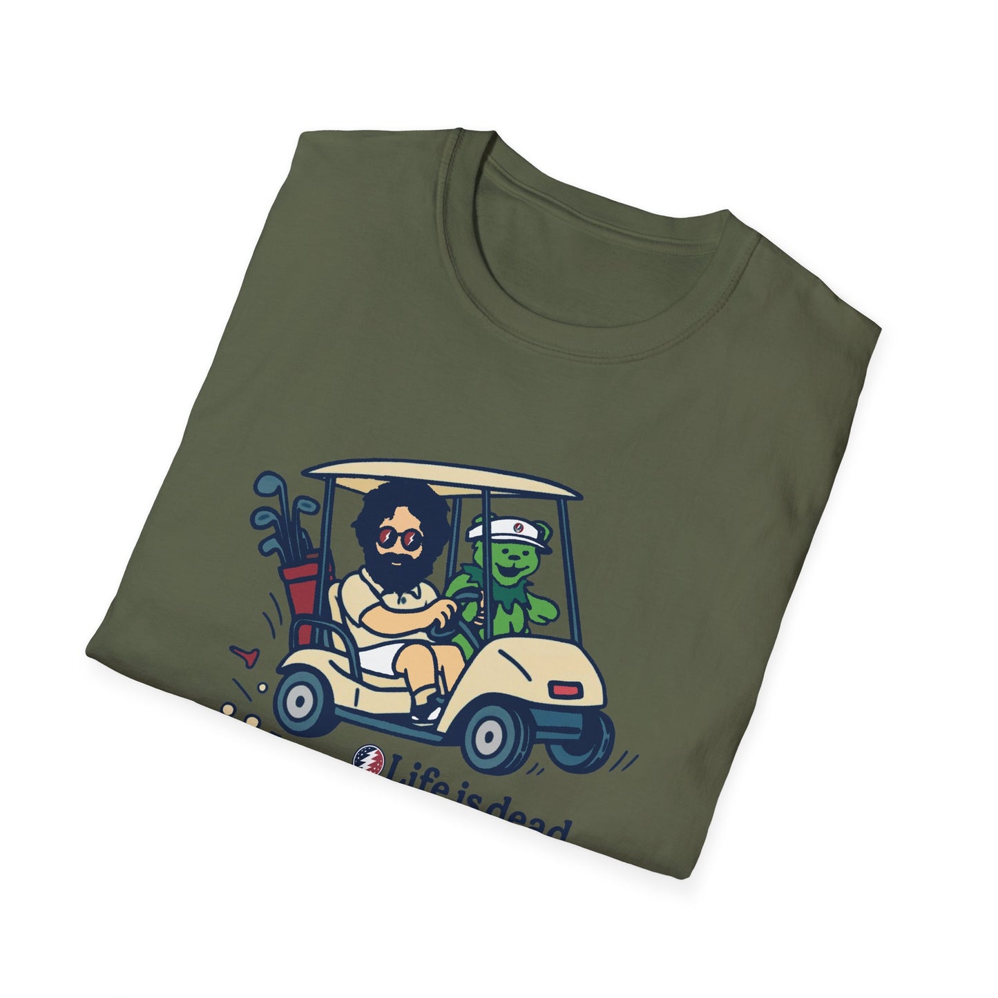 Joy Ridin' Jerry and The Bear Life is dead. Golf Company T-Shirt