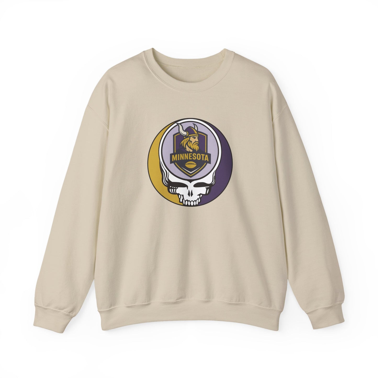 Minnesota Football Grateful Dead Stealie Crewneck Sweatshirt