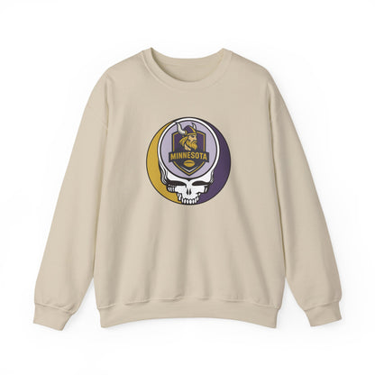 Minnesota Football Grateful Dead Stealie Crewneck Sweatshirt