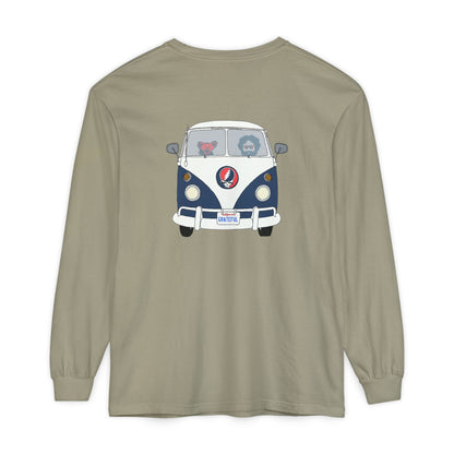 Jerry's Takin' The Bus Two-Sided Vineyard Collection Garment-dyed Long Sleeve T-Shirt